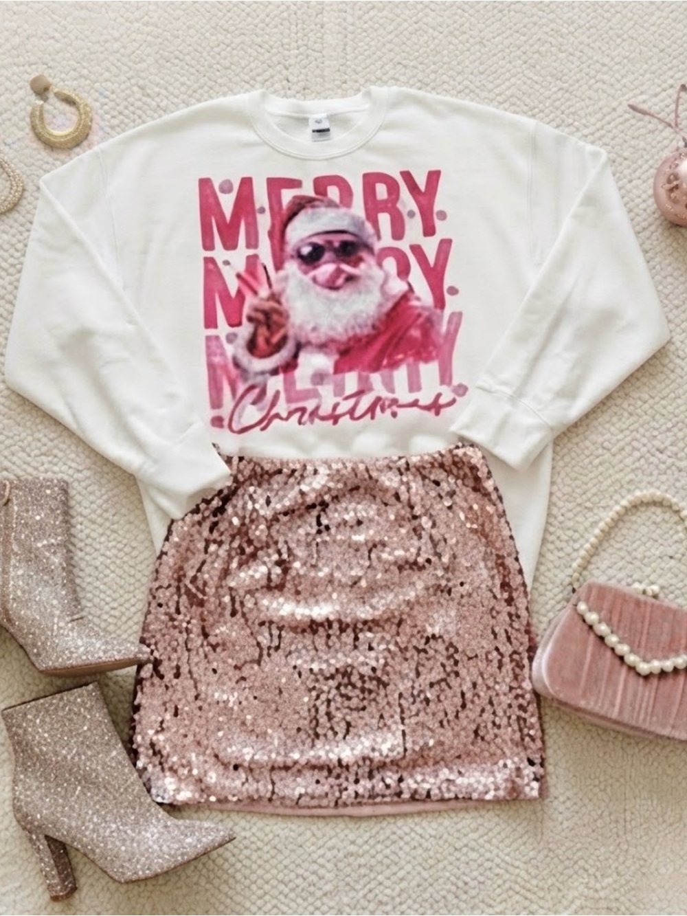 Bougie Santa Christmas sweatshirt